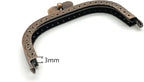 Arch Sew-In Kiss-Lock Purse Frame, 3 1/2" x 1 3/4" (9 x 4.5 cm)