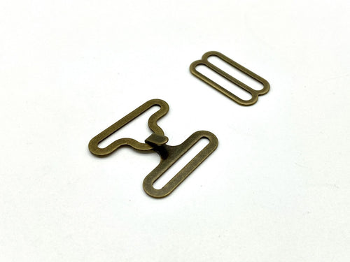 3/4" (18 mm) bow tie Hardware buckle slider hooks & eyes Making supplies Anti bronze Nickel Gunmetal