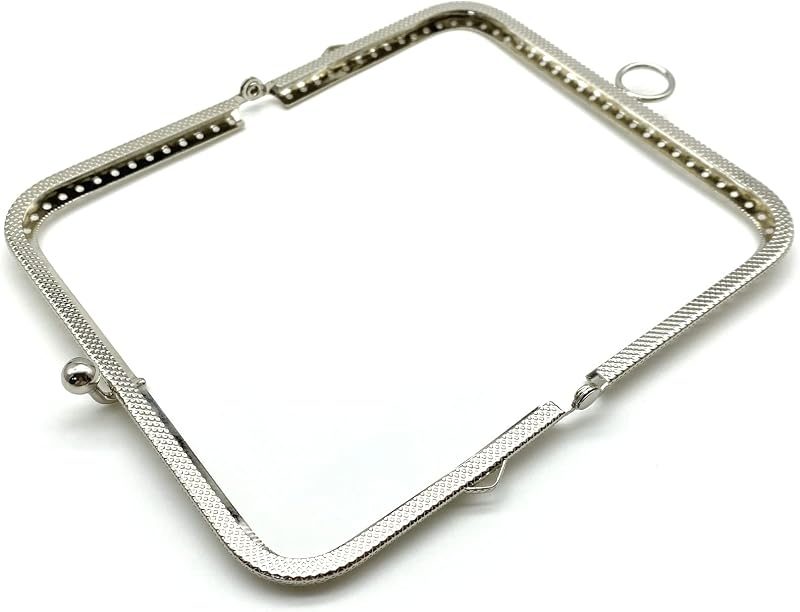 Rectangle Sew-In Kiss-Lock Purse Frame, 5 1/8" x 3 1/8" (13 x 8 cm)