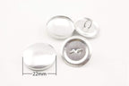 Size 45 Cover Buttons, Buttons to Cover,Self Cover Buttons with Wire Eye Wire Back and Assembly Tools,Wholesale