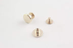Zinc Alloy Round Chicago Binding Screw Rivets Concho Screw Button Nail Rivet for DIY Leather Decoration Bookbinding…